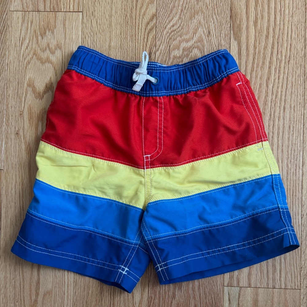 Hanna Andersson | boys Red, Yellow, and Blue swimsuit